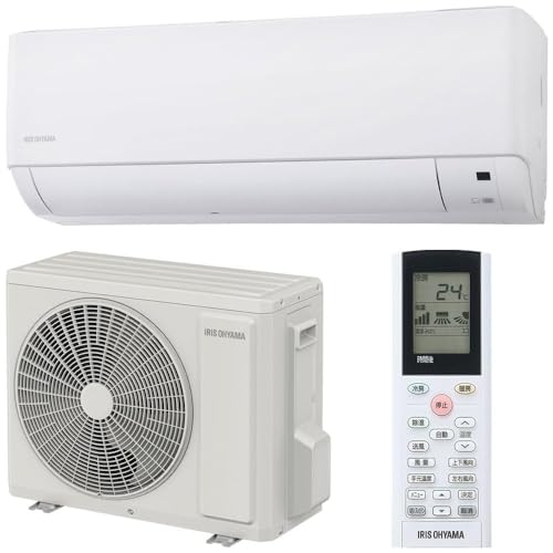 【標準取付工事費込み】＼内部清浄機能付き／ アイリスオーヤマ エアコン 18畳 5.6kW 温度センサー 省エネ 節電 タイマー リモコン付き 新生活 2024年モデル ルームエアコン IHF-5608G